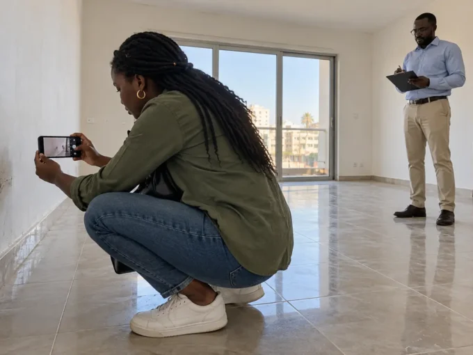 État des lieux avant le versement d’une caution de loyer au Sénégal