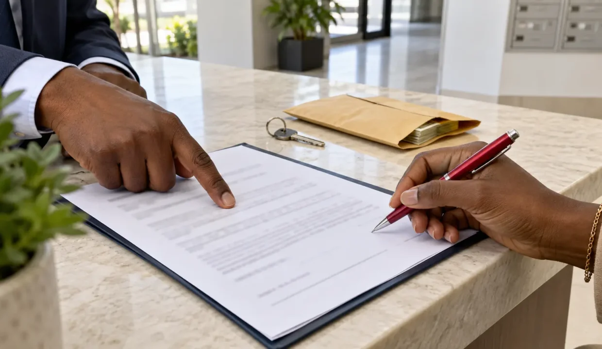 Vérification d’un contrat pour éviter une arnaque à la location à Dakar