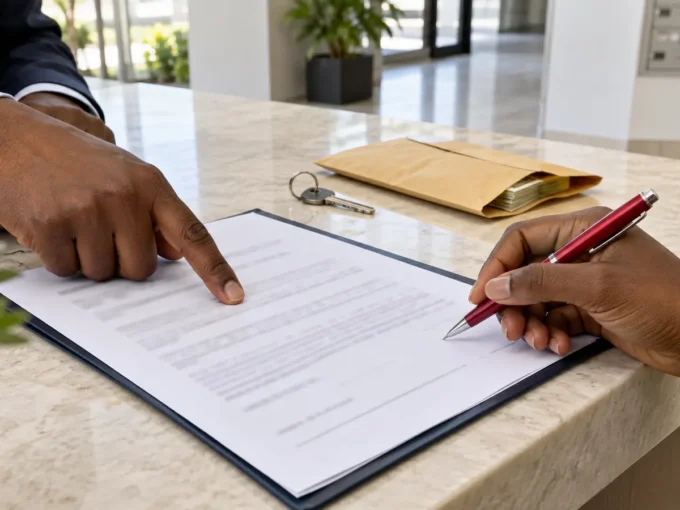 Vérification d’un contrat pour éviter une arnaque à la location à Dakar