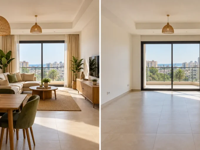 Comparaison d’un appartement meublé et non meublé à Dakar