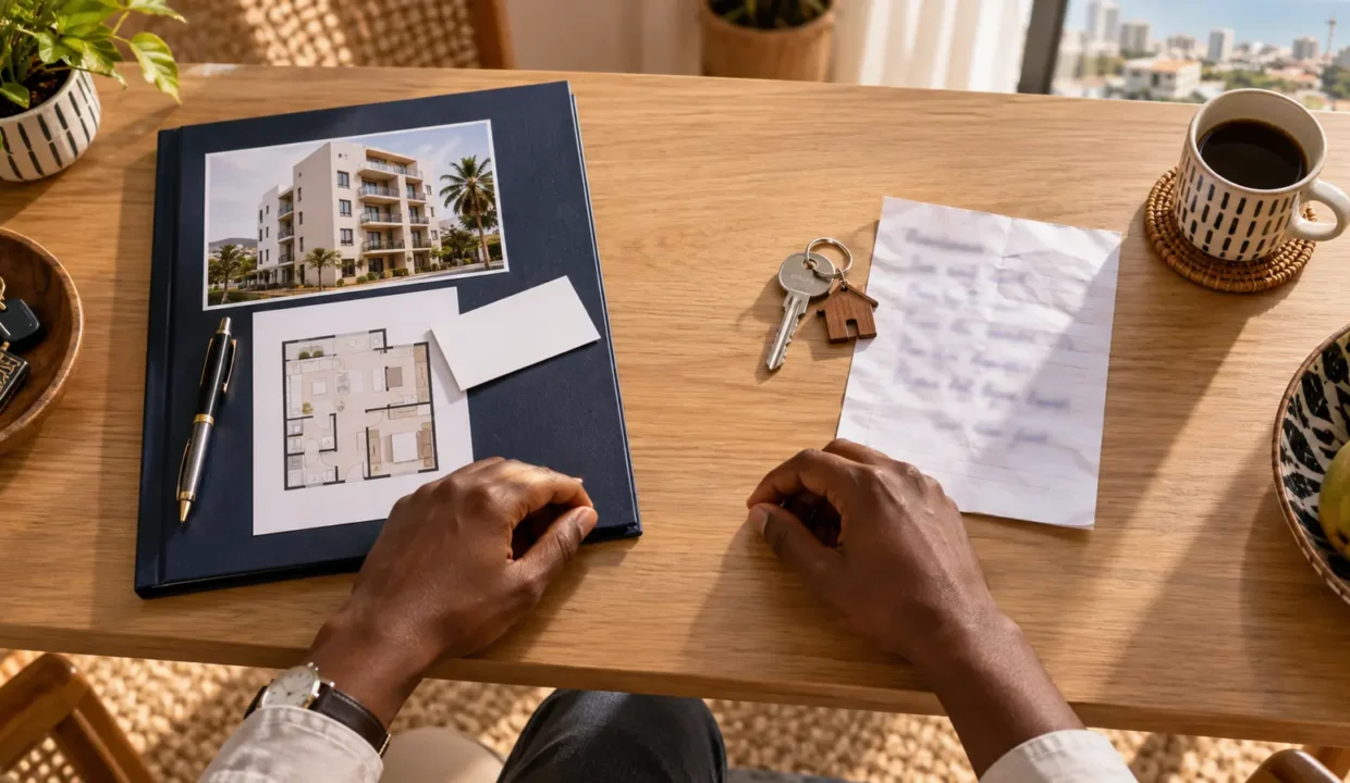 Locataire comparant une agence immobilière et une location directe à Dakar