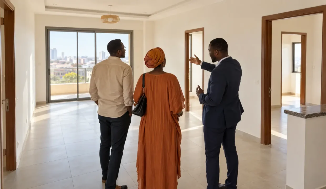 Visite d’un appartement F3 avec plusieurs pièces à Dakar