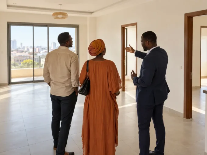 Visite d’un appartement F3 avec plusieurs pièces à Dakar