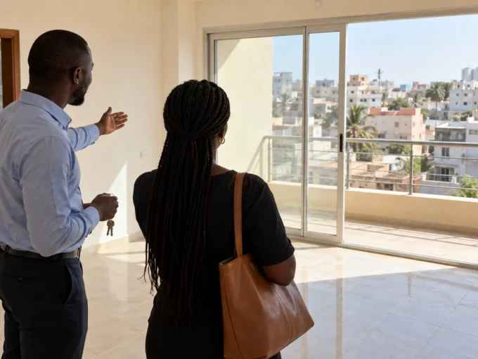 Visite d’un appartement à louer à la Cité Biagui, Dakar