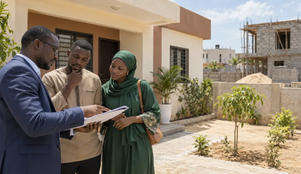 Couple préparant l’achat de sa première maison au Sénégal