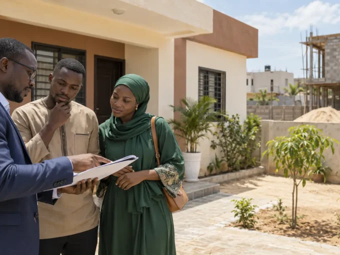 Couple préparant l’achat de sa première maison au Sénégal