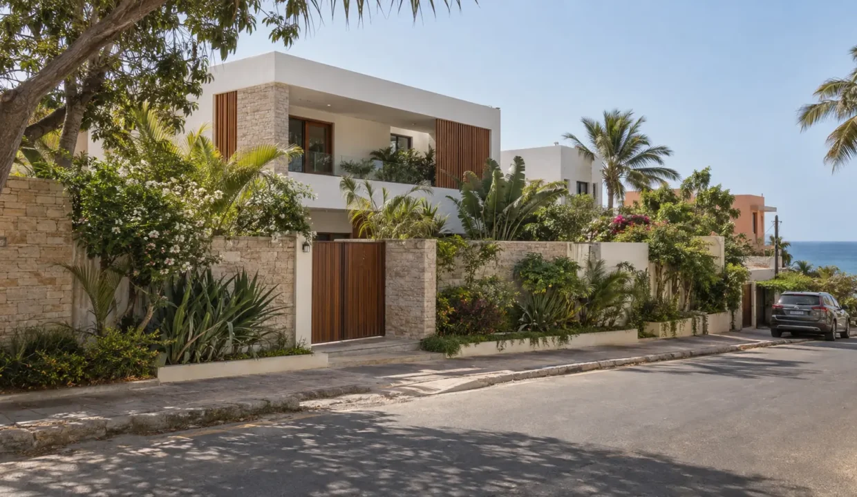 Villa contemporaine avec jardin dans le quartier des Almadies à Dakar