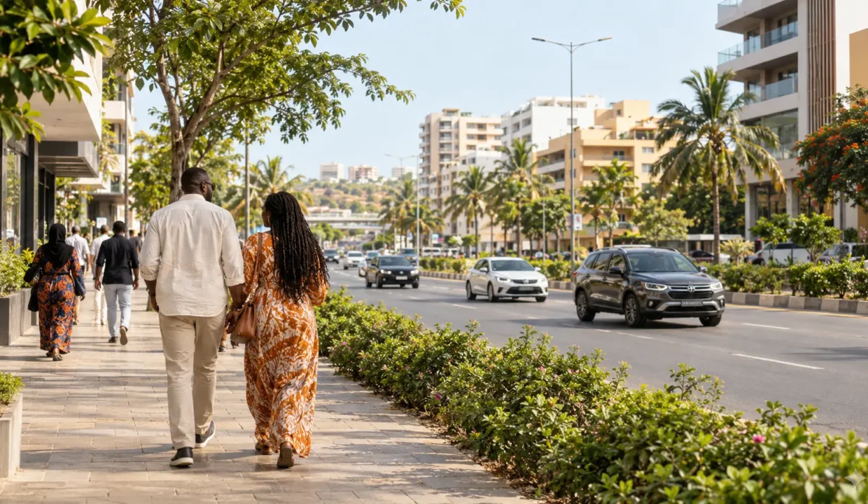 Vie quotidienne le long de la VDN à Dakar